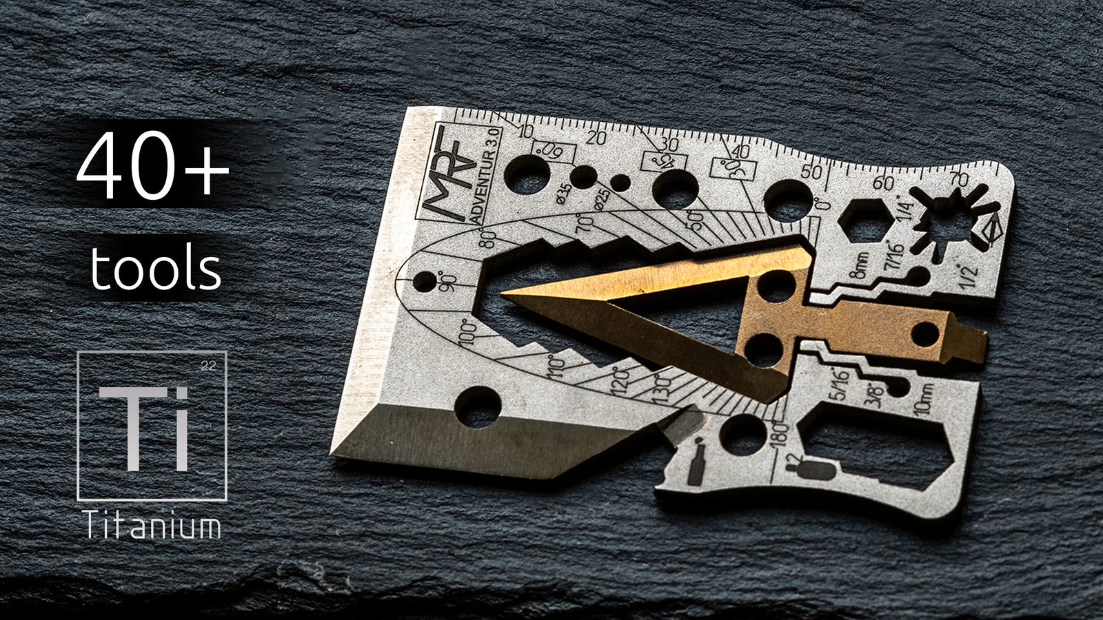 Adventur 3.0 Titanium Credit Card Axe Multi Tool LIVE NOW ON KICKSTARTER